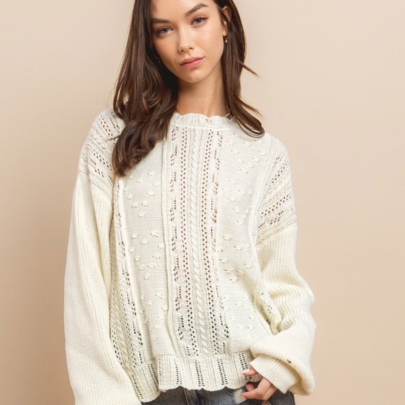 41 Boho Embroidery Sweater Top - Picture 5 of 6